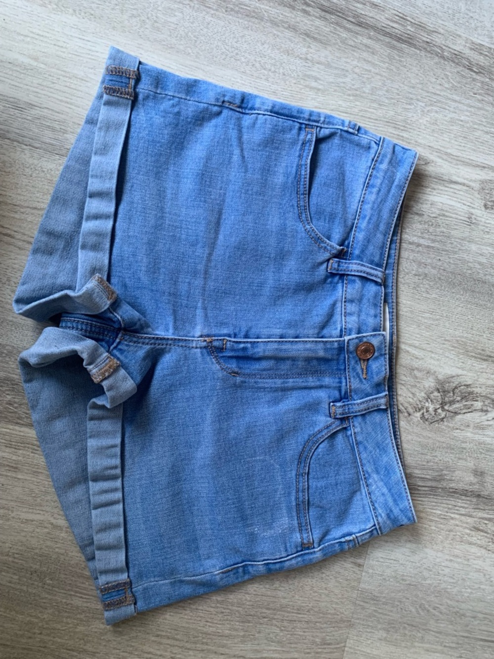 PacSun Light Blue Denim Jean Stretch Shorts Sz 26